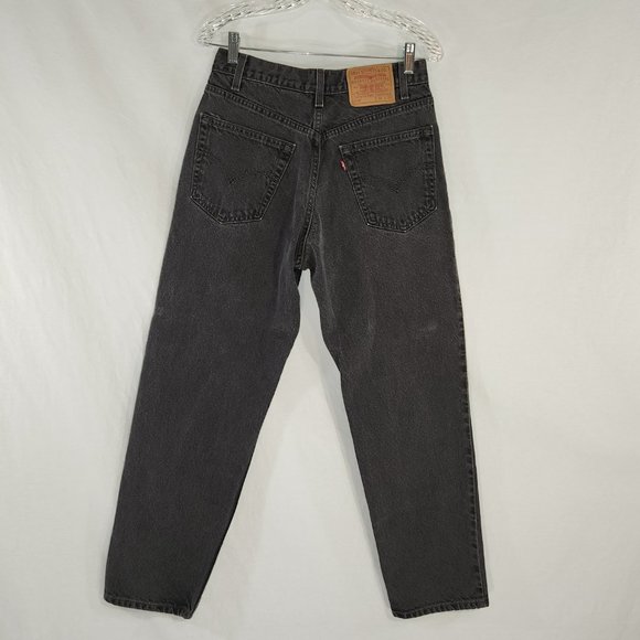 LEVI'S 550 VINTAGE Black Relaxed Fit Straight Leg High Rise W 32 L 30 100% Cot. - Picture 2 of 16